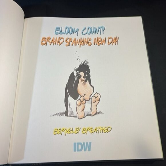 SIGNED by Berkeley Breathed "Bloom County BRAND SPANKING NEW DAY Hard Back Cover - Picture 5 of 12